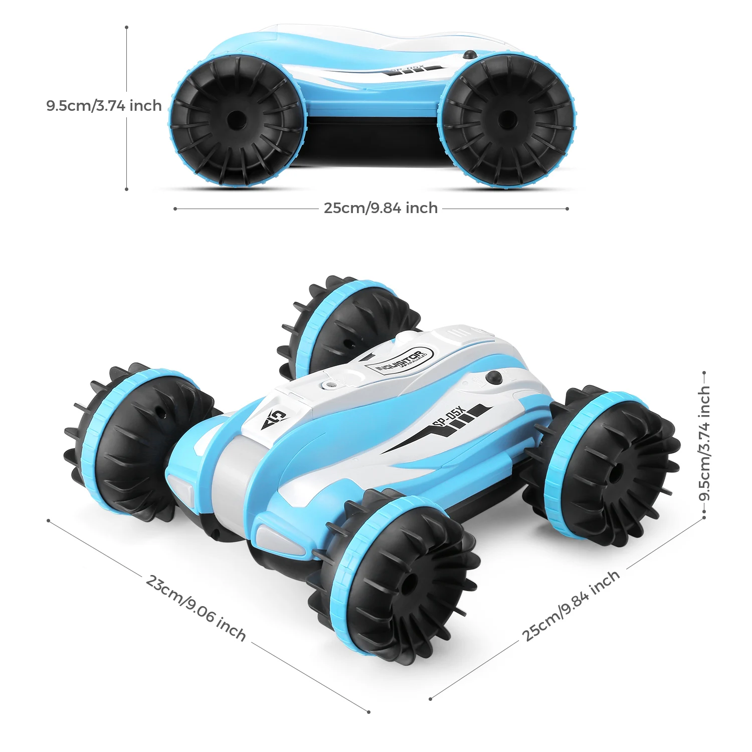 YED 1804 RC автомобиль 6-канальный амфибия вращение на 360 градусов трюк игрушка с