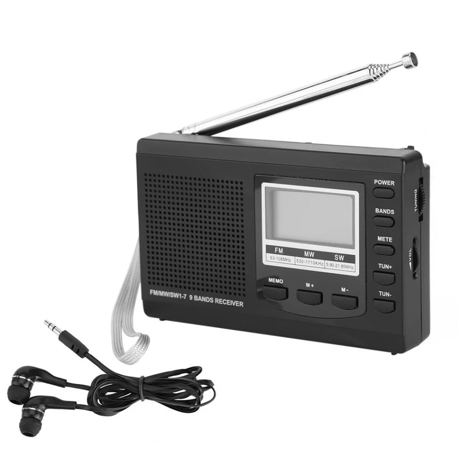 Портативное цифровое радио LEORY 5 в постоянного тока FM MW SW будильник радиоприемник