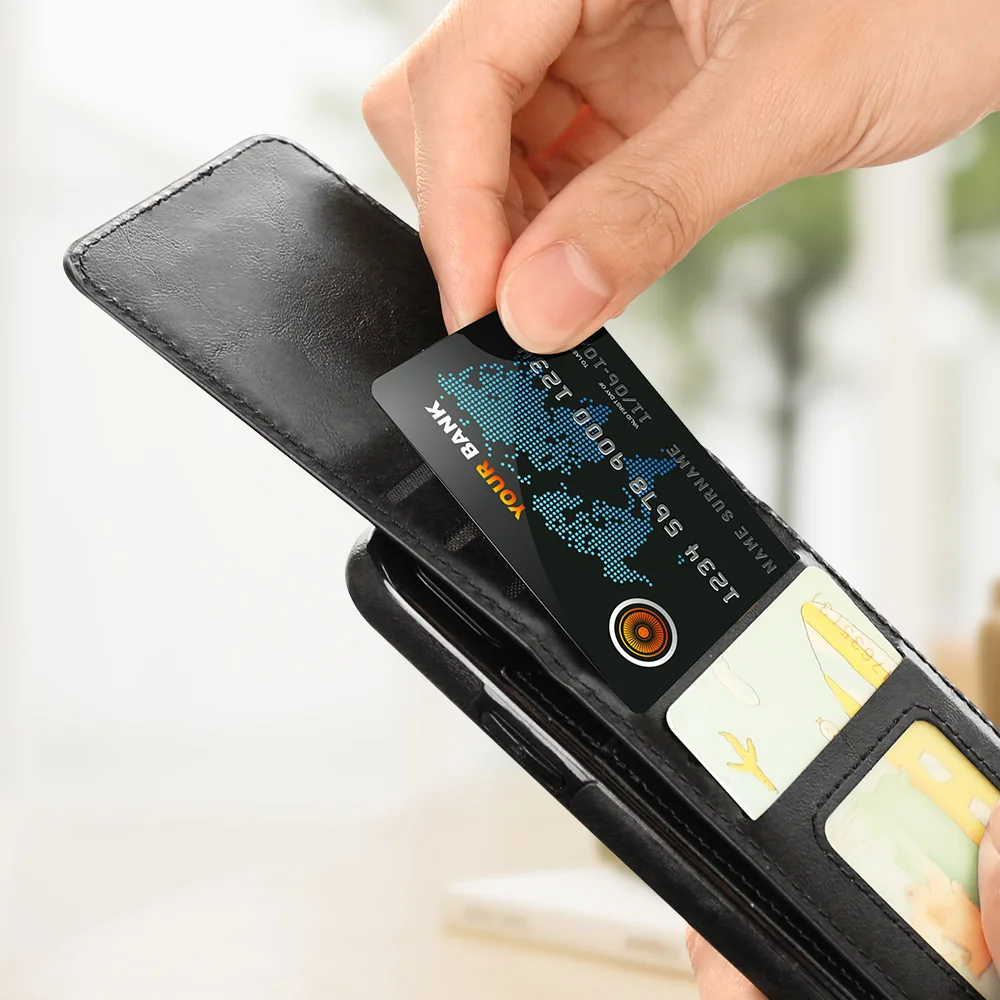 Чехол-книжка KISSCASE с карманом для карт Samsung Note 8 S9 Plus чехлы из искусственной кожи S7