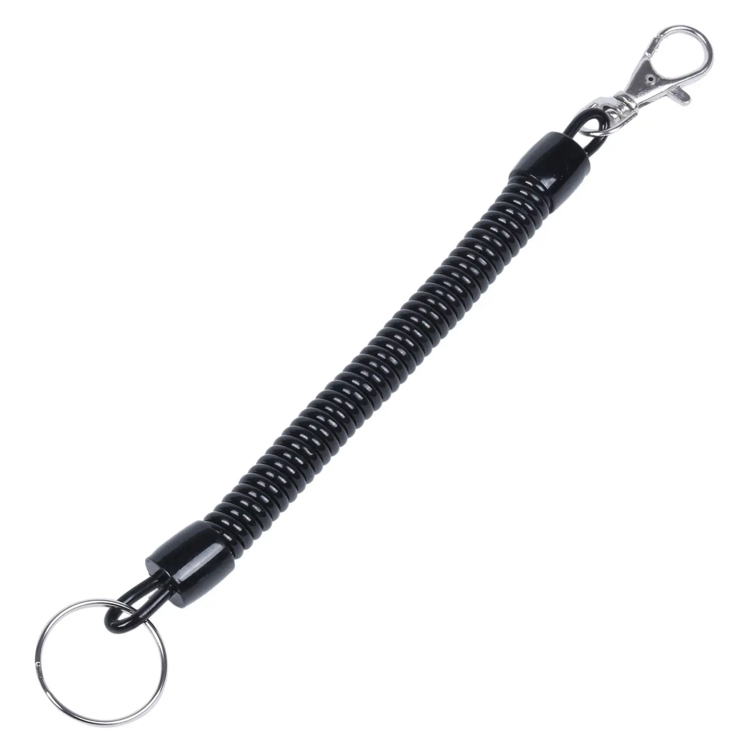 Карабин Омаров черная Весенняя эластичная Катушка Шнур ремень брелок для ключей