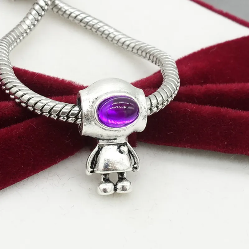 TTBEADS 3 вида стилей 1 шт. Серебряный Робот европейский шарм бусы подходит для