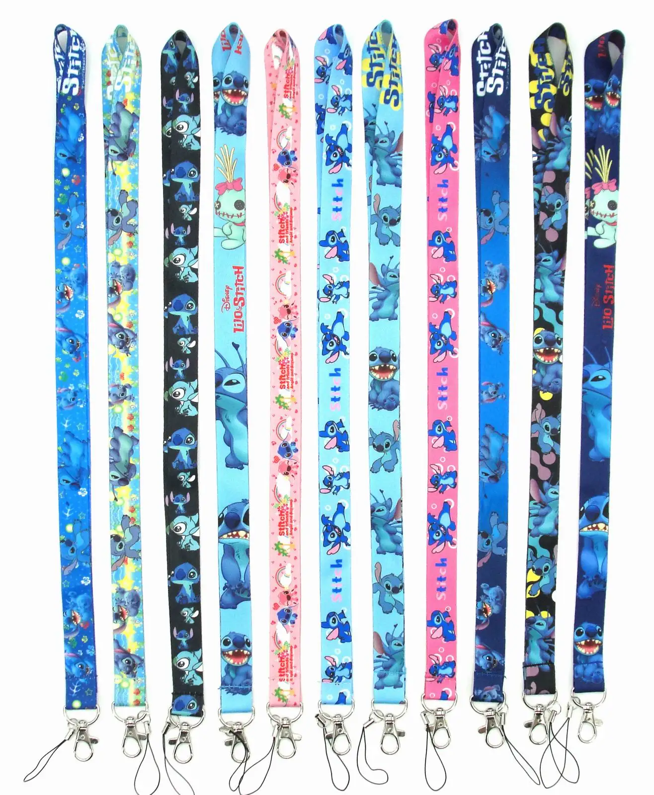 20 шт Lilo & Stitch key lanyards id бейдж держатель брелок ремни для мобильного телефона