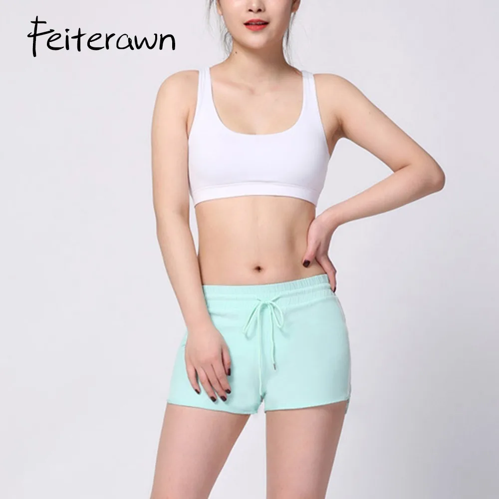 Полосы Йога шорты Депортиво Mujer Pantalon Corto Deporte Бег Велоспорт спортивные для йоги