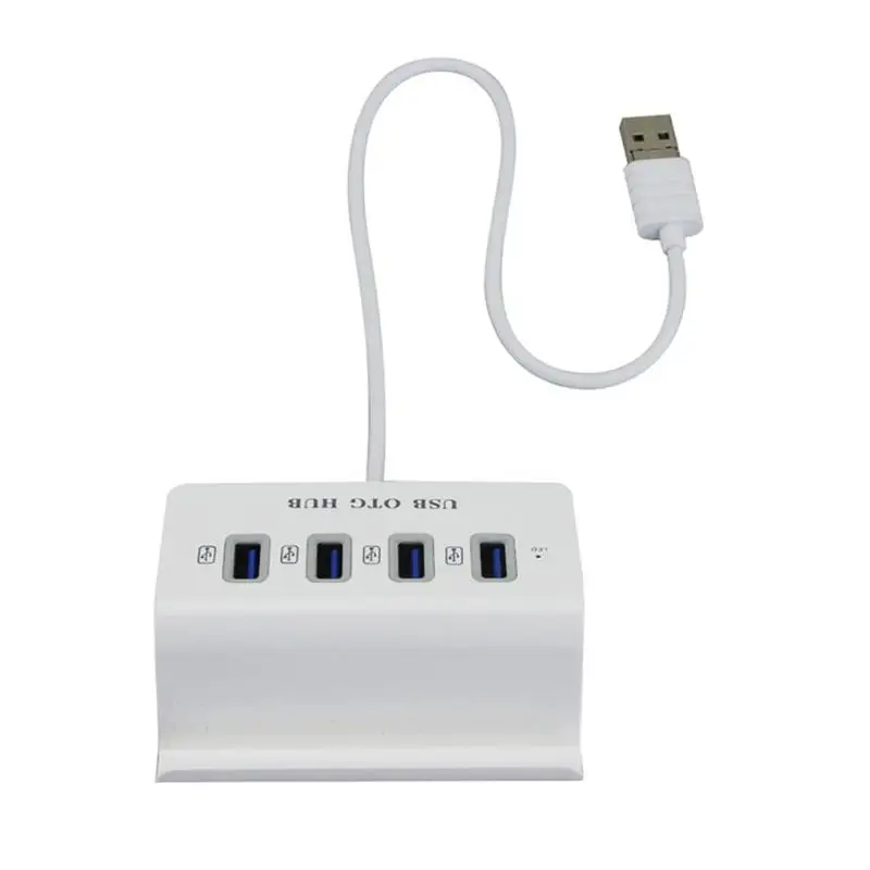Горячая 2 в 1 USB3.0 4 OTG концентратор + док адаптер сплиттер для смартфона и