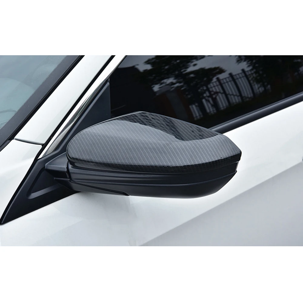 Чехол для бокового зеркала заднего вида Honda Civic 2016 2017 2018 черное стильное Внешнее