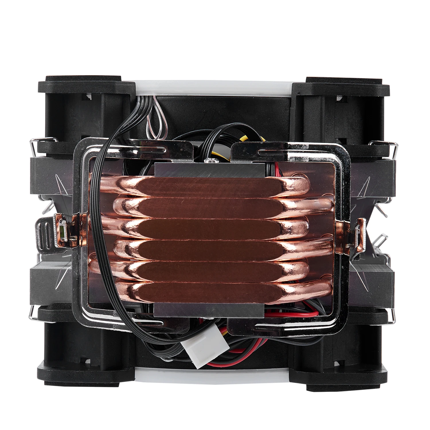 

SNOWMAN 4PIN CPU cooler 6 heatpipe RGB LED Double fans cooling 12cm fan LGA775 1151 115x 1366 support Intel AMD