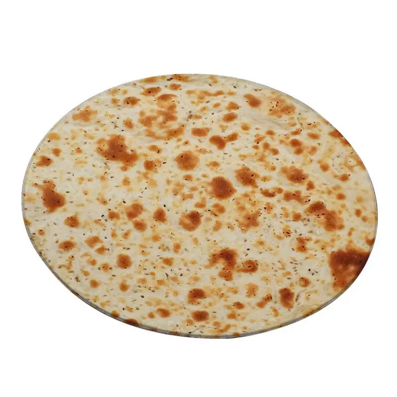 Черное отверстие Tortilla одеяло с буквенным принтом круглый Burrito удобный ковер для