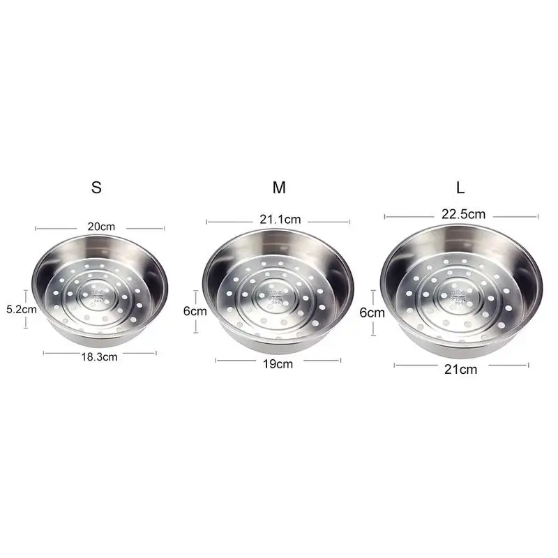 

304 Stainless Steel Steamer Thickening Deepening Rice Cooker Steaming Basket Steaming Basket Vegetable Fruit Drain Basket Gadget