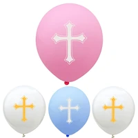 12inch easter baptism latex balloons holy saturday good friday ballons kids adults birthday decorations wedding party supplies