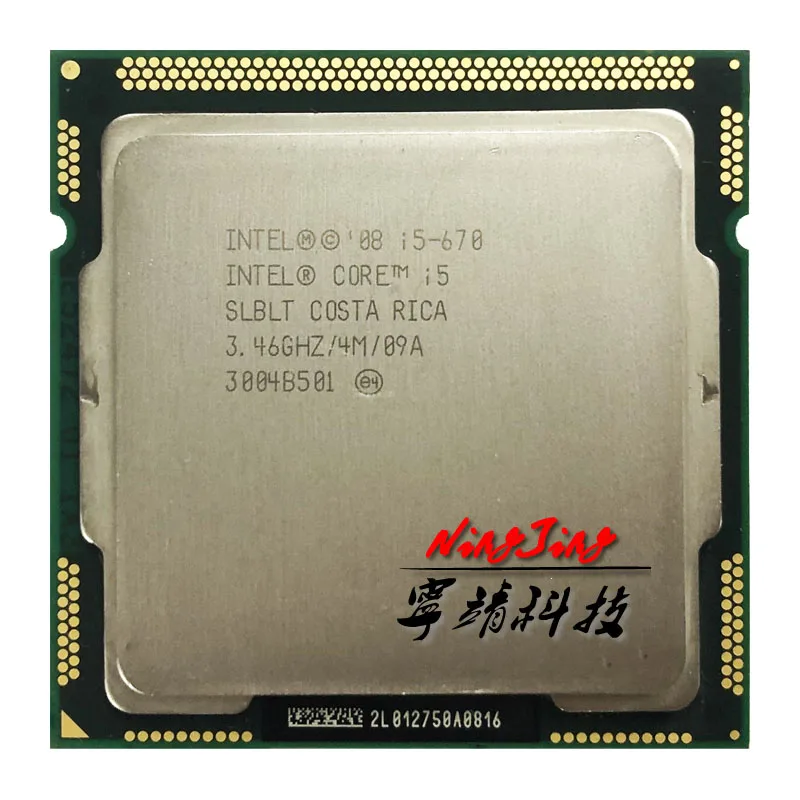 Процессор Intel Core 1156 i5 670 3 4 ГГц двухъядерный процессор 4M 73W LGA|cpu processor|intel corelga |
