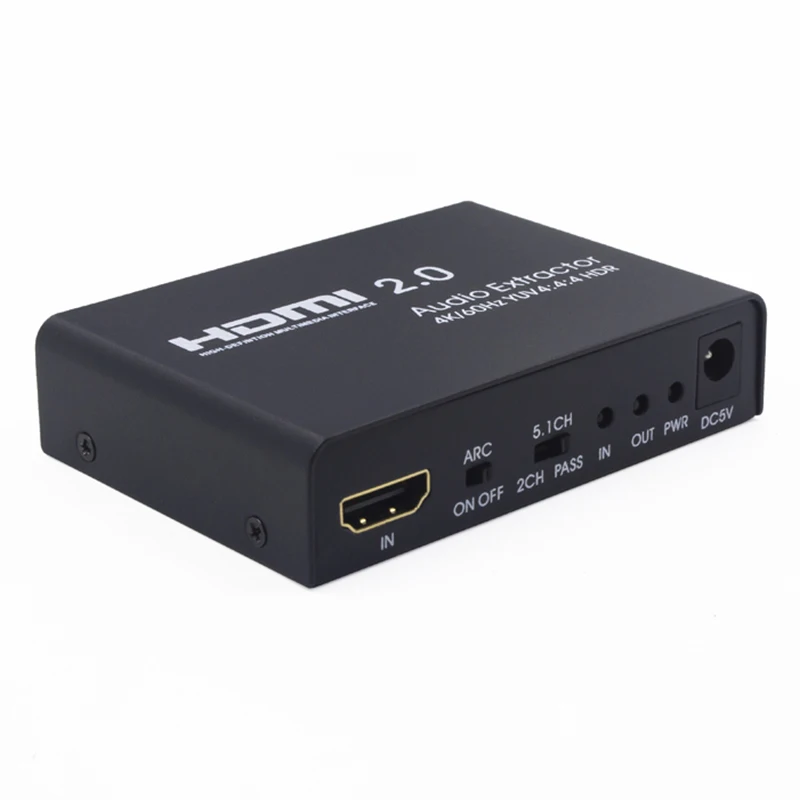 AABB-Hdmi 2 0 к Hdmi аудио экстрактор поддержка 4 K/60Hz Yuv 4:4:4 Hdr Arc для Hd Box Ps3 Ps4 | Электроника