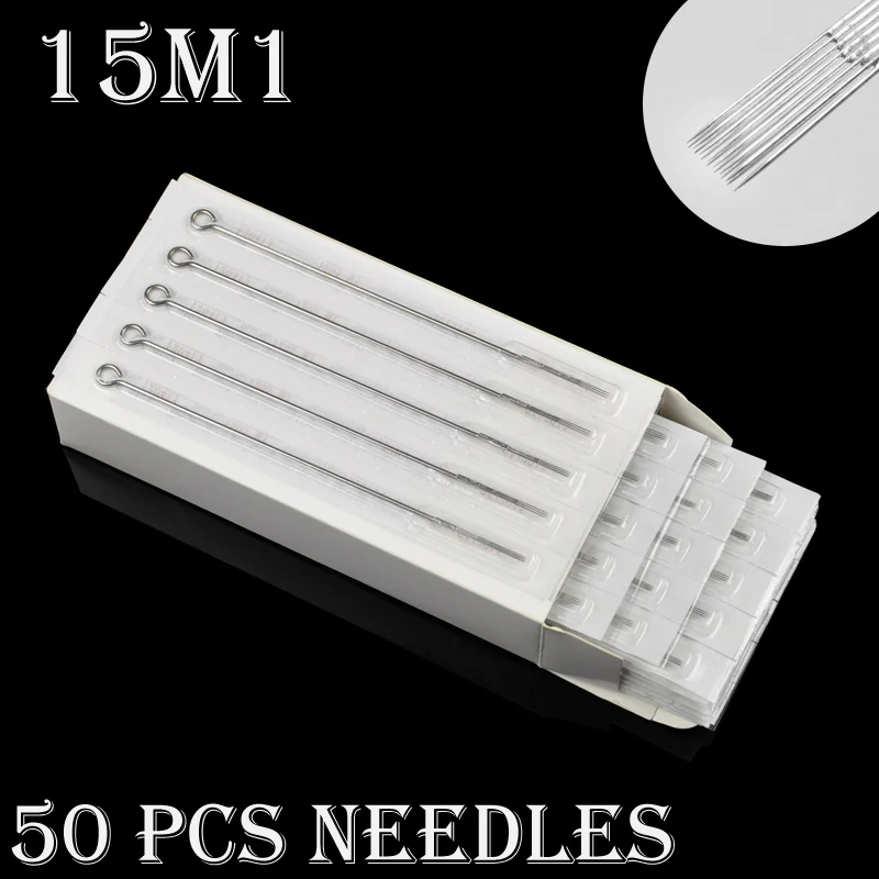 50Pcs disposable tattoo needle SINGLE STACK MAGNUM 5/7/9/11/13/15/17M1 Stainless Steel needles Tattoo equipment free shipping | Красота и