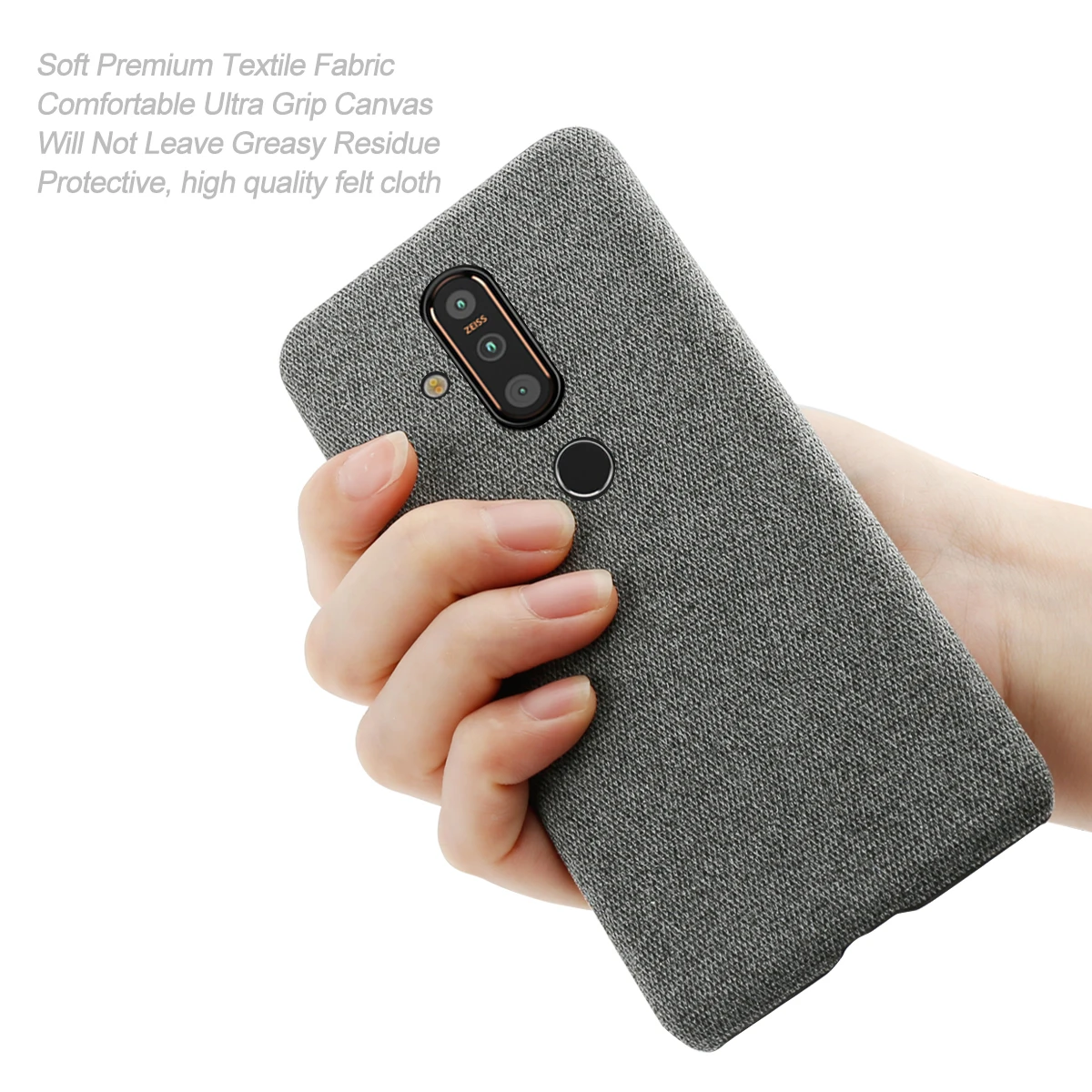For Nokia X71 Case Slim Back Hard PC Felt Woven Fabric Cloth Shockproof Mobile Phone Fundas Full Protection Cover |
