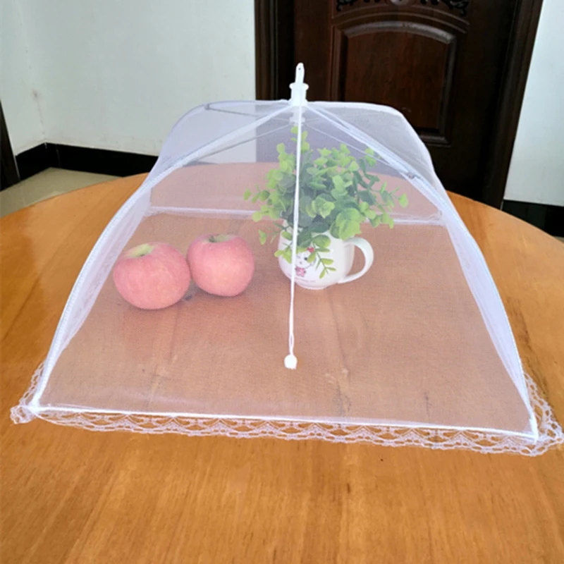 6 шт. большой сетчатый экран крышка для еды зонт многоразовый и складной на