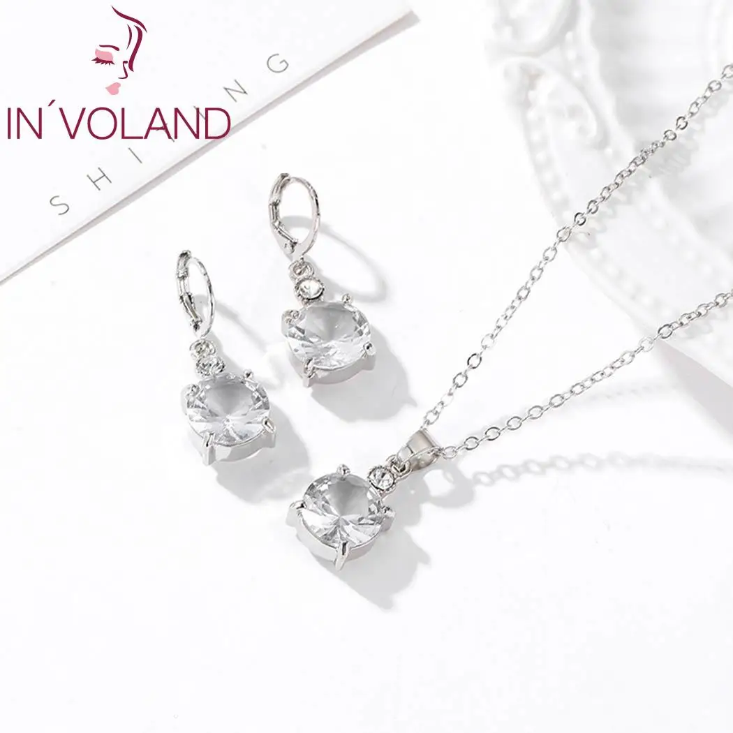 New Fashion Women Necklace and Earrings Charm Pair of Jewelry Wedding Evening Party Banquet Gift Dating Set | Украшения и