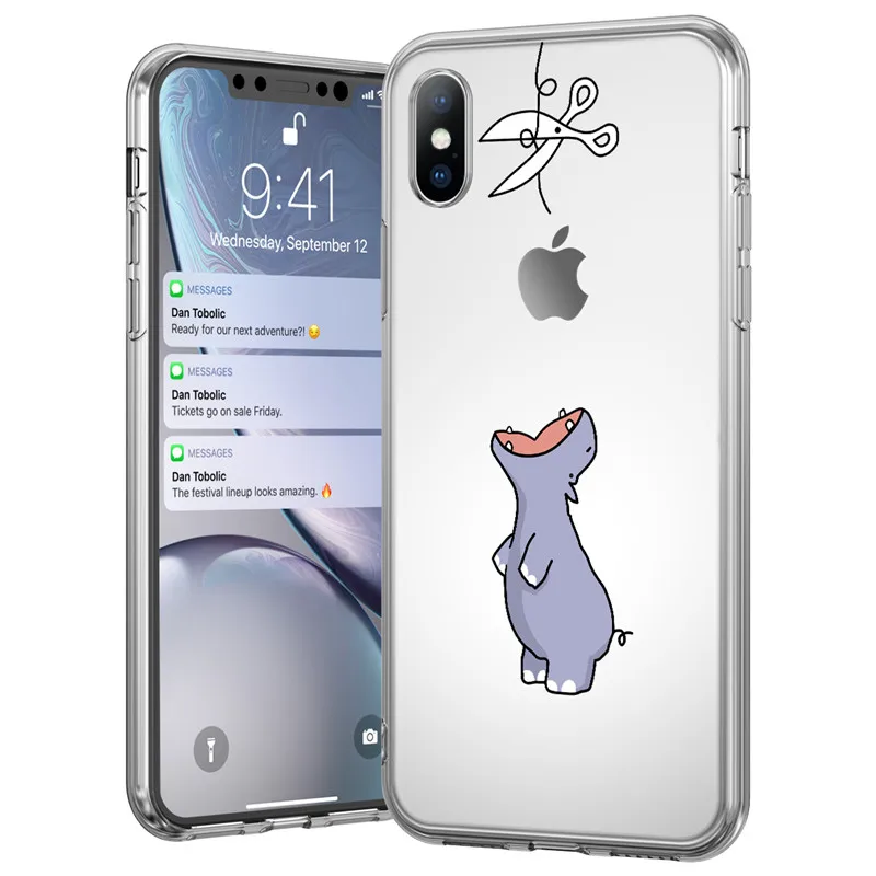Lovebay кошка динозавр милый животный чехол для телефона iphone XS XR MAX простой