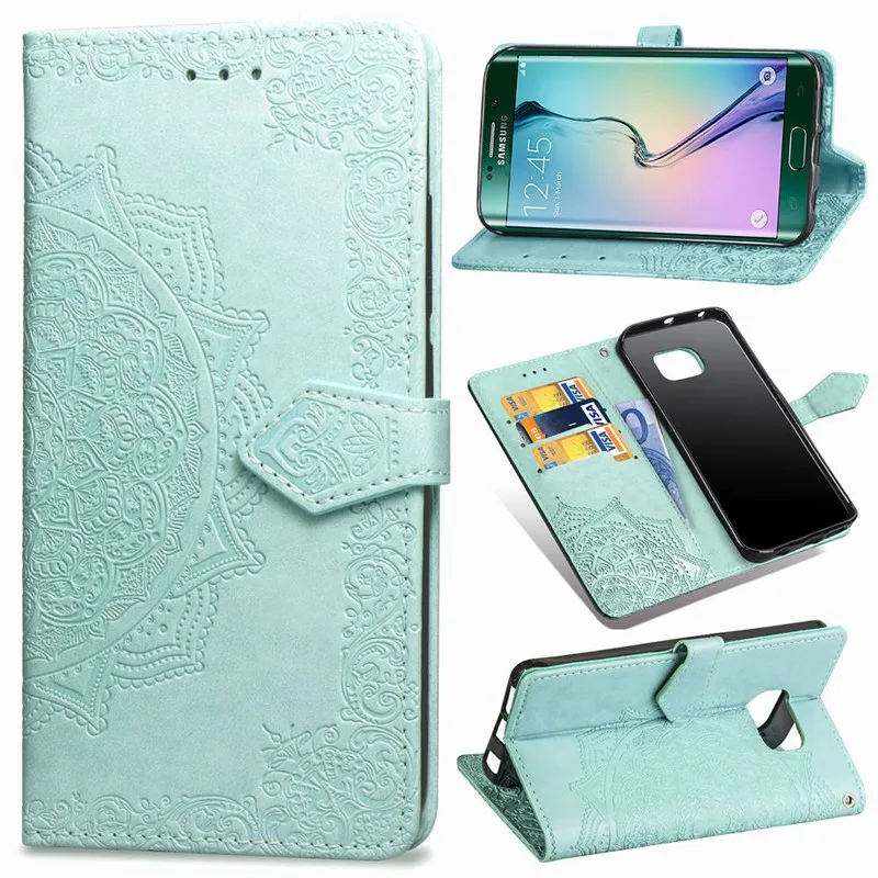 HKKAIS флип Чехол чехол для Galaxy S6 Edge кронштейн Drop proof клатч чехол|Чехлы-портмоне| |