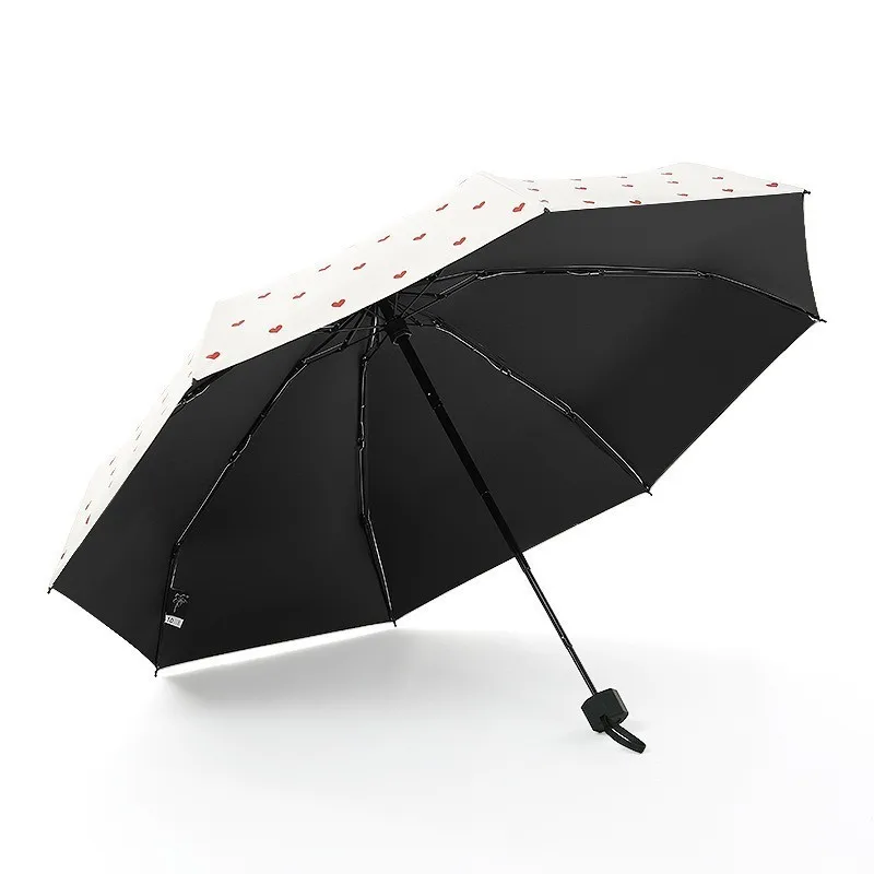 Cute Heart Folding Umbrella Rain Women Sunny Defence Ultraviolet Rays Sunshade Mini Small Parasol | Дом и сад
