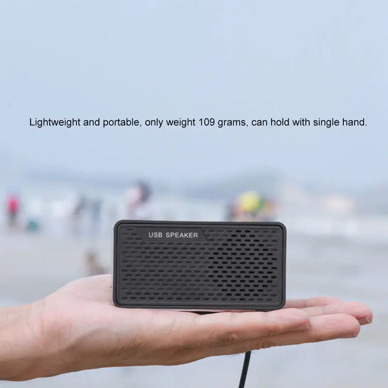 Usb колонки компьютерная Колонка Plug & Play Портативная колонка с двойным рожком 3 Вт