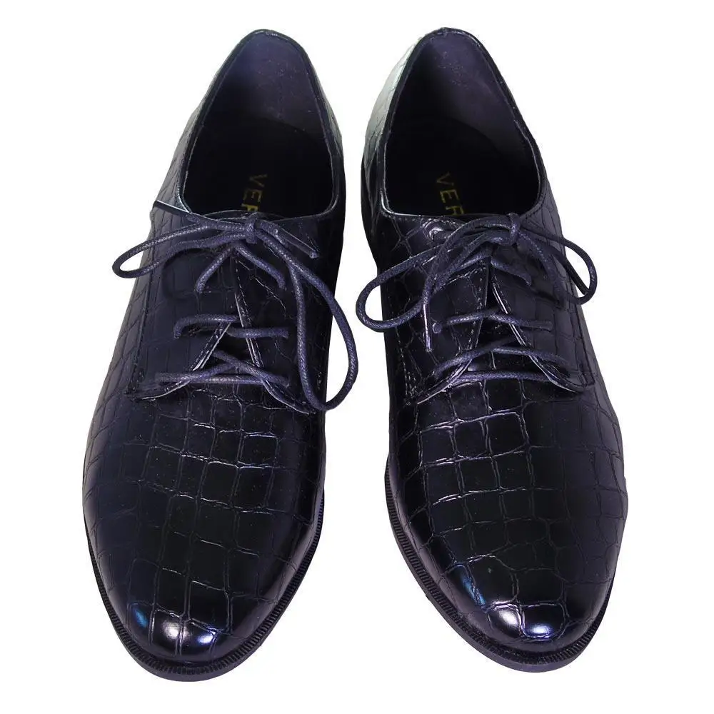 VERONA-WOMAN-SKIN-SHOES PLANES-VERONA 22904C BLUCHER COCO BLACK- | Обувь