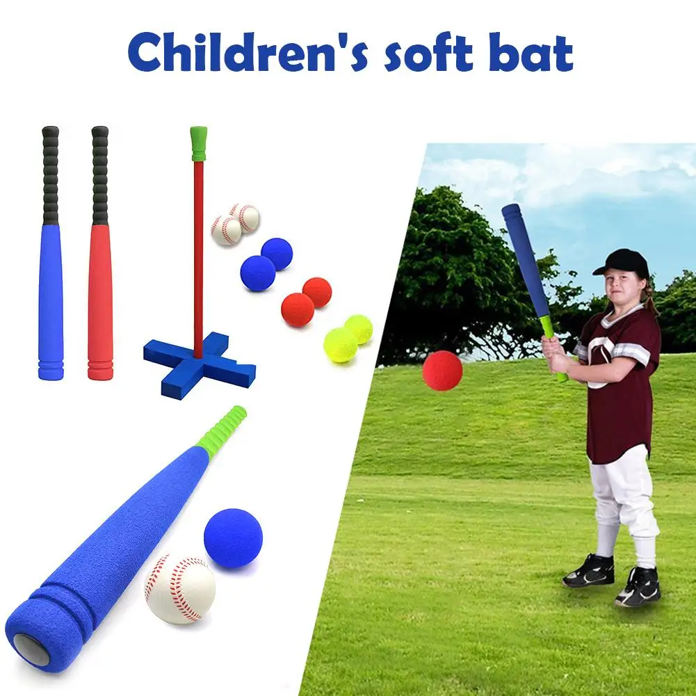 

Outdoor Children's Soft Foam T Ball Baseball Set Toys 8 Different Color Balls Including Tissue Bags For Children Over 1 Year Old