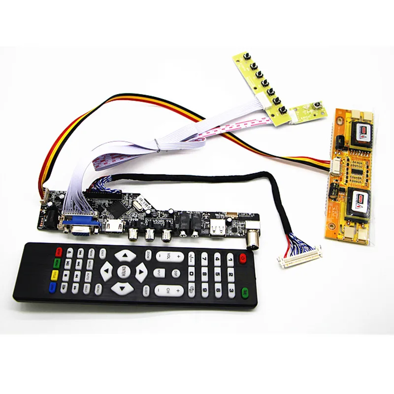 ТВ + HDMI VGA AV USB плата драйвера аудиотв ЖК дисплея 19 дюймов M190A1 L0A/L02 M190PW01 V0 LM190WX1 TLC1