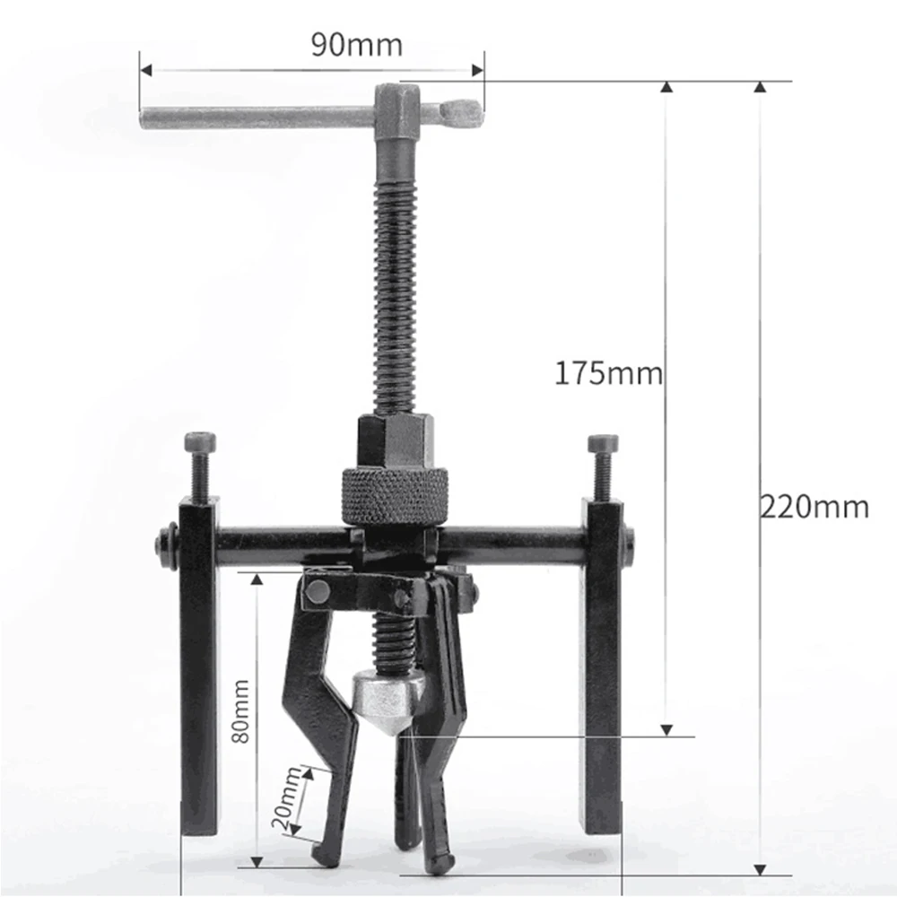 

High-quality Carbon Steel 3-jaw Inner Bearing Puller Gear Extractor Heavy Duty Automotive Machine Tool Kit