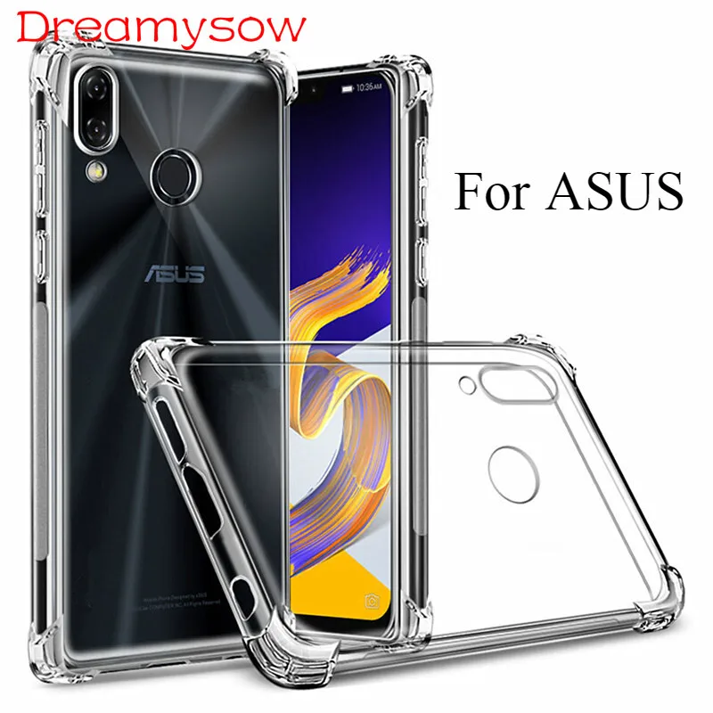 Прозрачные чехлы-бампер для Asus Zenfone Max M1 Zb555kl/Max Plus Zb570tl/Max Pro Zb601kl/Max M2 Zb633kl/Zb631kl Shell |
