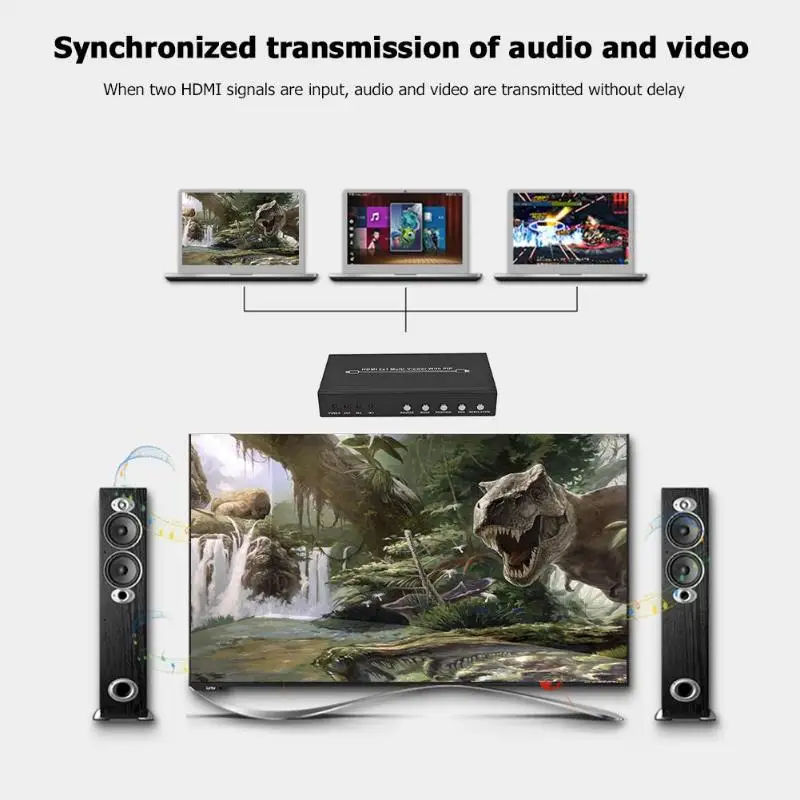 HDMI 2x1 переключатель 1080 P PIP картинка в картинке 2 1 выход переходник|Коннекторы и
