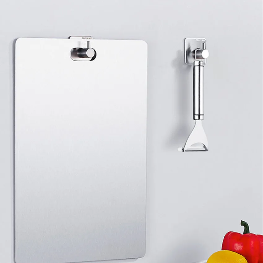 

1PCS Stainless Steel Cutting Board Vegetable Meat Tools Metal Baking Tray Non-slip Kitchen Chopping Board Non-stick Kneading Mat