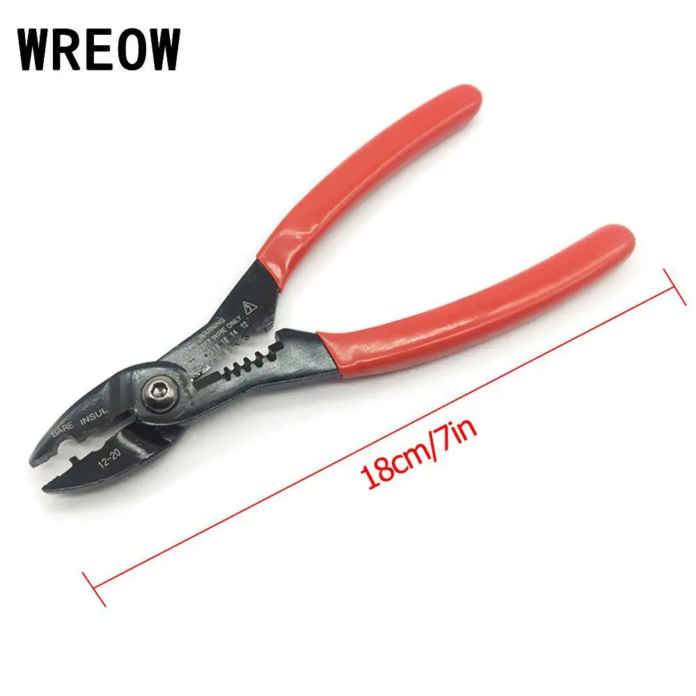

Metric Automatic Wire stripping Decrustation pliers crimping chrome vanadium steel Straight Cable Cutter Crimper Repair Tool