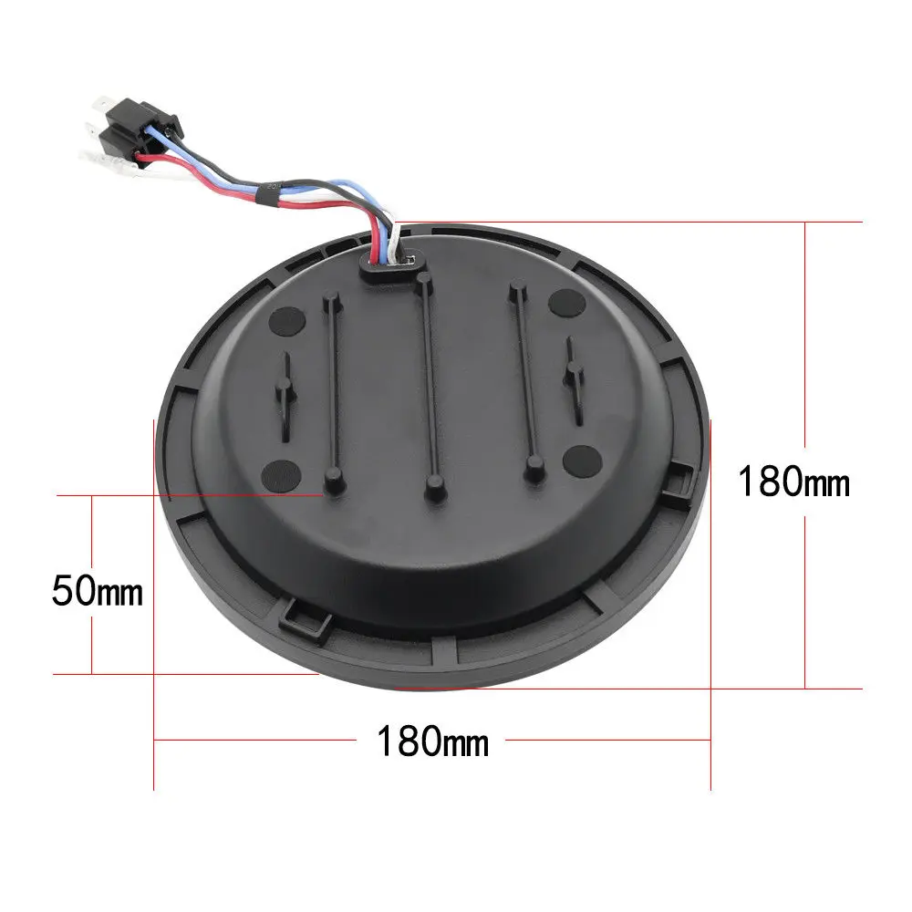 1 пара 7 &quot75 Вт мото проектор круглый светодиодный фары для Jeep Wrangler JK TJ FJ Cruiser Land Rover