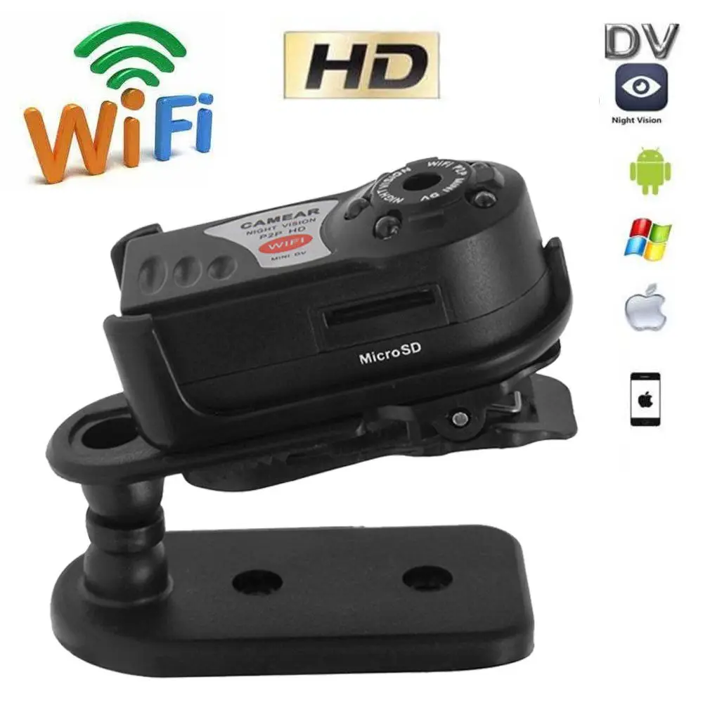 Мини Q7 камера P2P Wifi DV DVR Беспроводная IP видеокамера ИК Ночное Видение|Камеры
