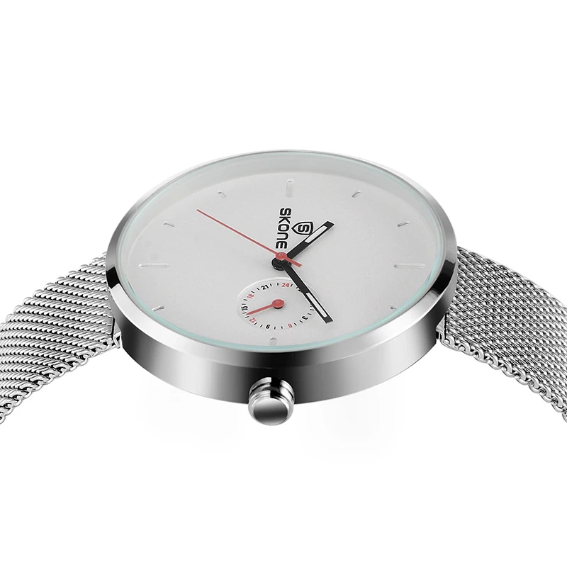 SKONE часы мужские водонепроницаемые Relojes Hombre роскошные деловые из нержавеющей
