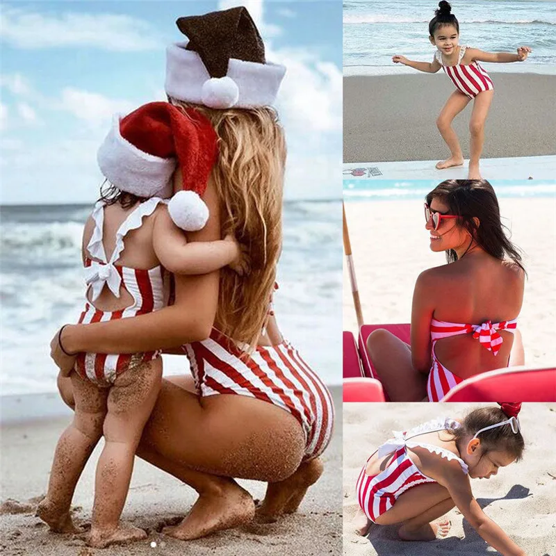 Женский купальник-бикини для мам и детей лета 2019 | Мать ребенок