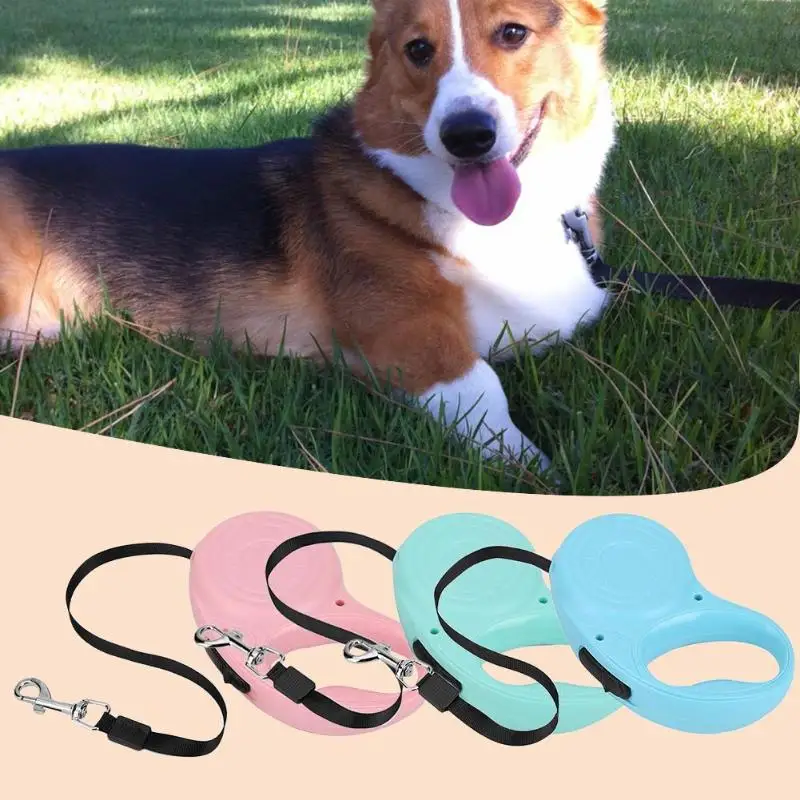 Выдвижной Поводок для собак 3 м/5 м автоматический гибкий поводок щенков кошек