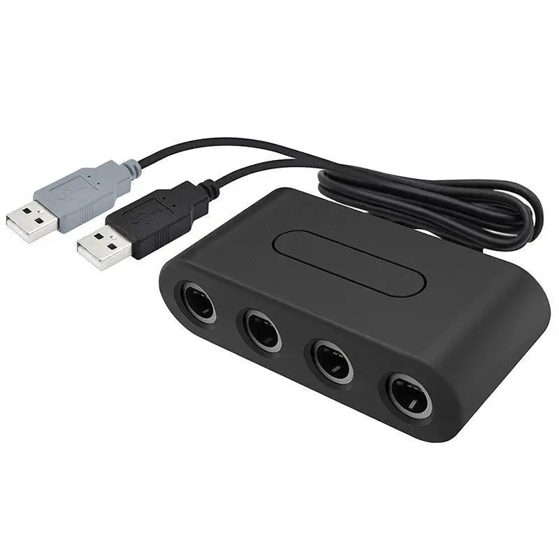 Hobbylan 4 порта для Gamecube NGC контроллера адаптера Nintendo Wii U & Switch и PC d20|USB-адаптеры| |
