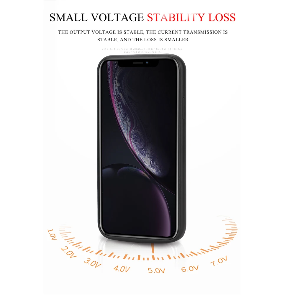 Для iPhone Xs Max чехол для телефона 6000 мАч Зарядное устройство power Bank зарядный bank