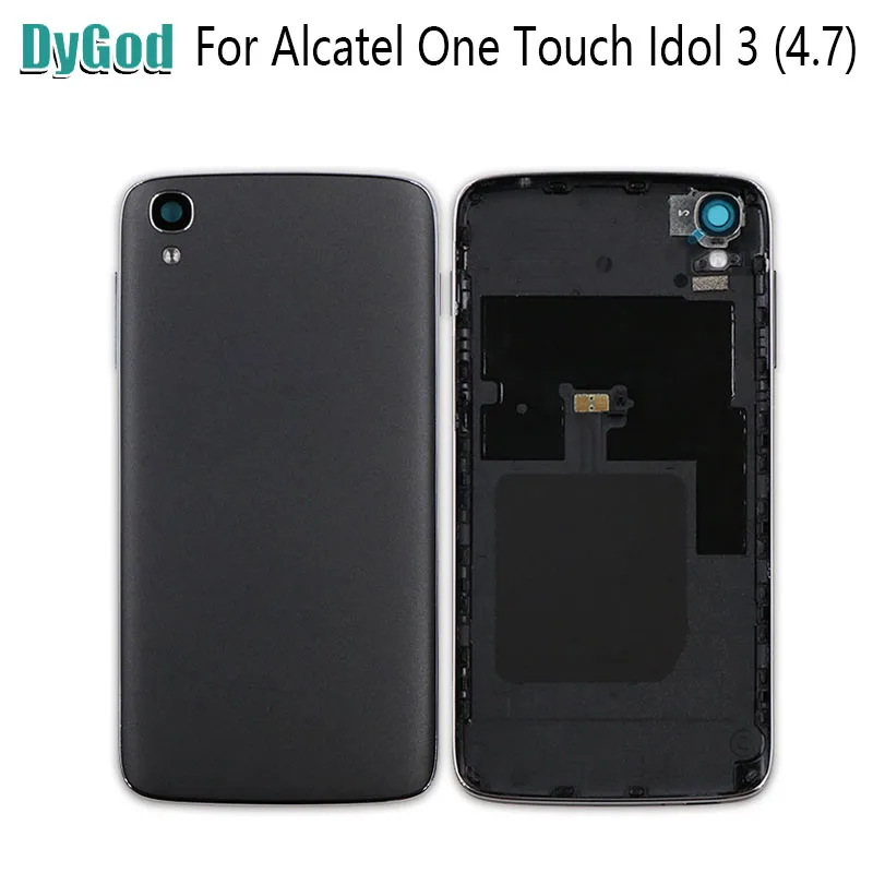 DyGod For Alcatel One Touch Idol 3 (4.7) OT-6039 New Battery Door Back Cover Housing Case With Camera Lens+Power Volume Buttons |