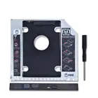 Универсальный алюминиевый переходник kphrtek для установки второго жесткого диска 12,7 мм, SATA 3,0, DVD-адаптер для 2,5 дюйма, 7-12,5 мм, чехол для SSD CD-ROM, 1 шт.