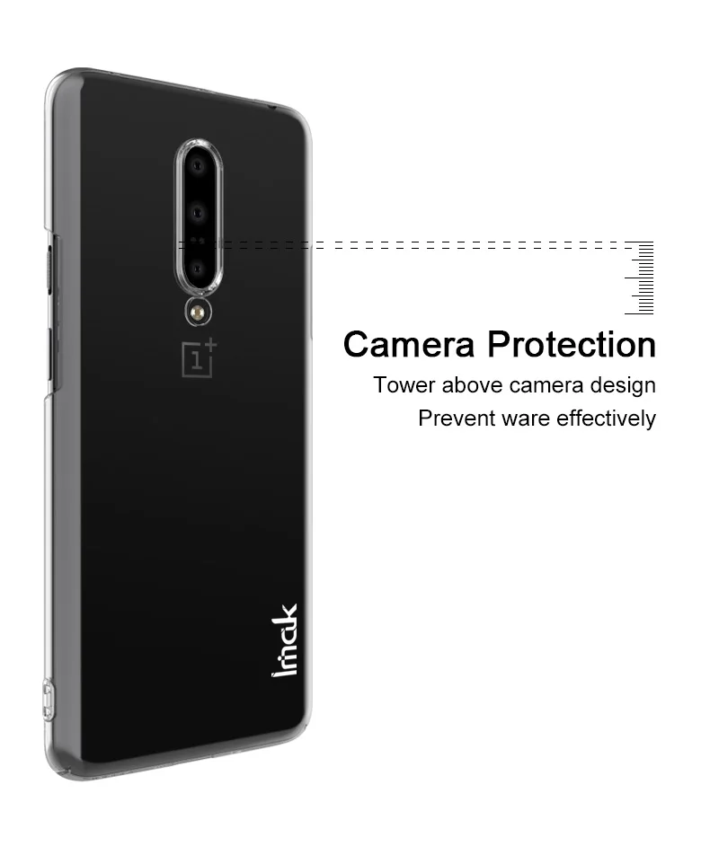Прозрачный чехол Imak Air для Oneplus 7 Pro жесткий пластиковый из поликарбоната 7|Бамперы|