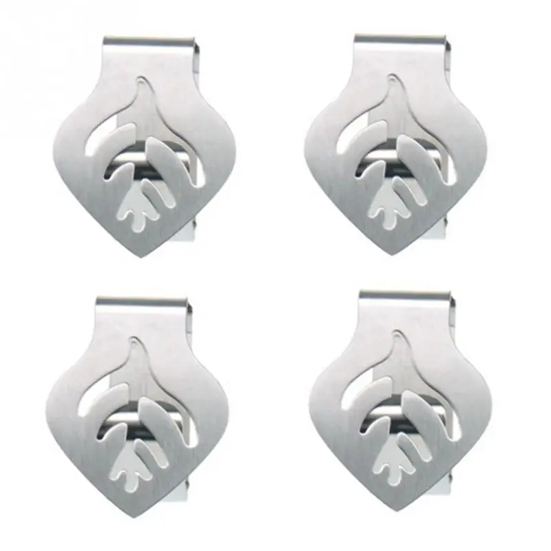 4 шт. из нержавеющей стали настольные тканевые столы полезные зажимы держатель