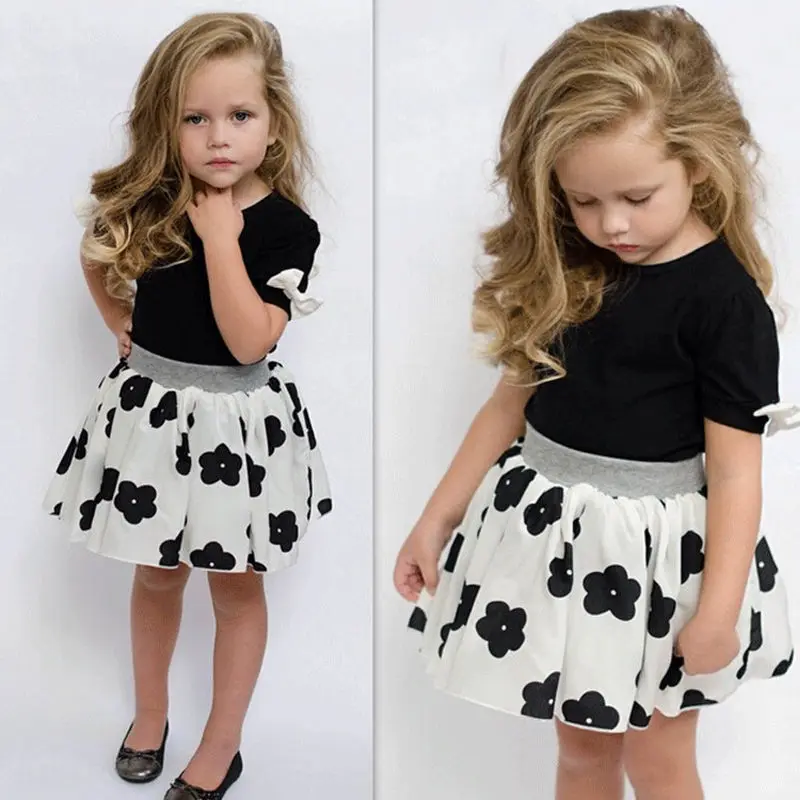 Pudcoco детская одежда костюмы для девочек малышей Enfant Fille лидер продаж летнее