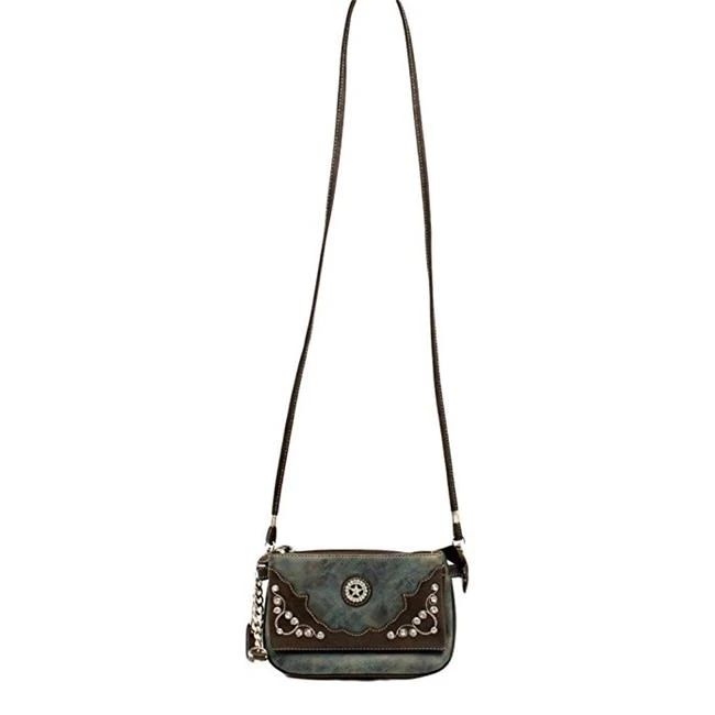 Blazin Roxx N7593027 M &amp F западные женские луговые Crossbody синие |
