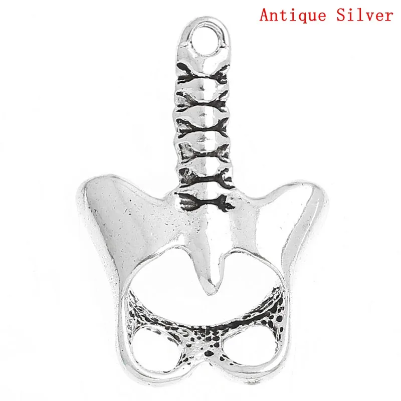 

Charm Pendants Anatomical Human Anatomy Pelvis Silver Color 3.4cm x 2.3cm(1 3/8" x 7/8"),20PCs (B32536)