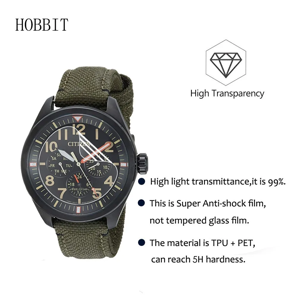 3 упаковки 5H Противоударная Защитная пленка для экрана Citizen BU2055 BU2023 BI1030 BN0085 BN0150