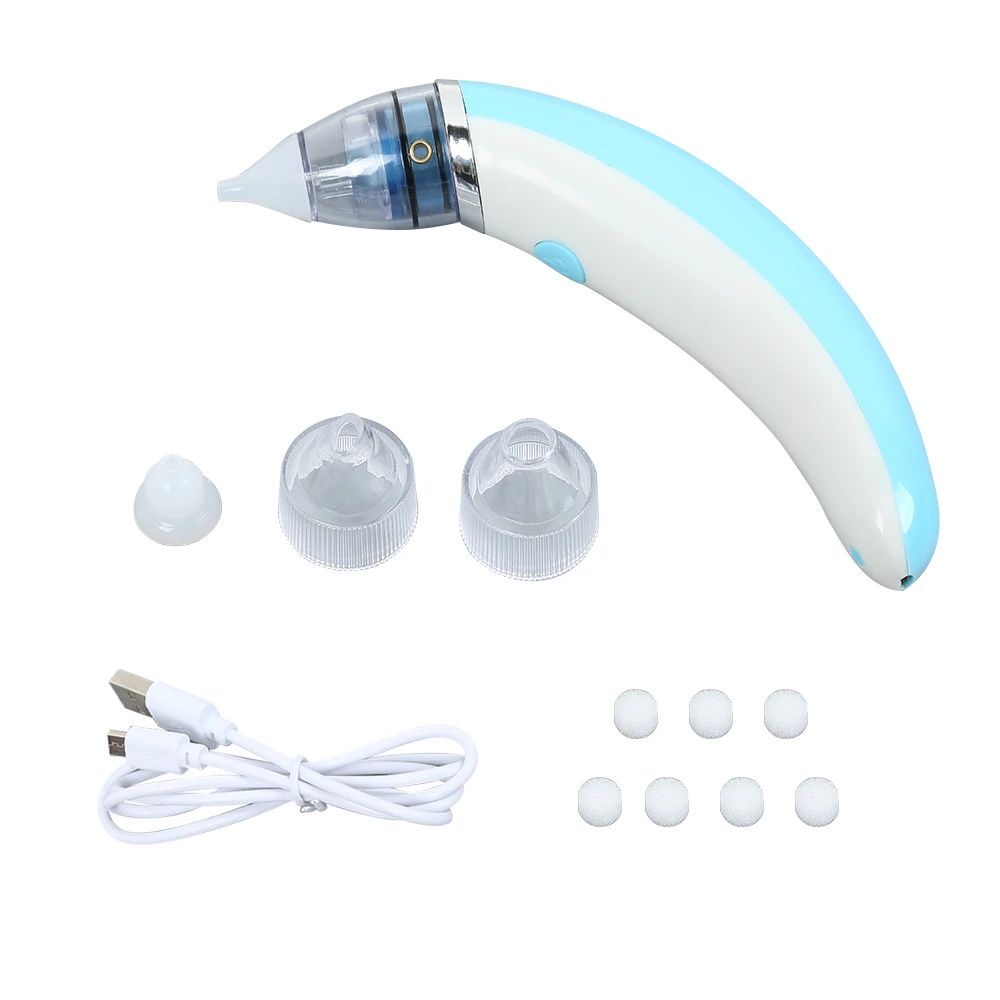 

2 In 1 Electric Baby Nasal Aspirator Blackhead Remover Machine Detachable Blackhead Instrument Comfortable Safe Nose Cleaner