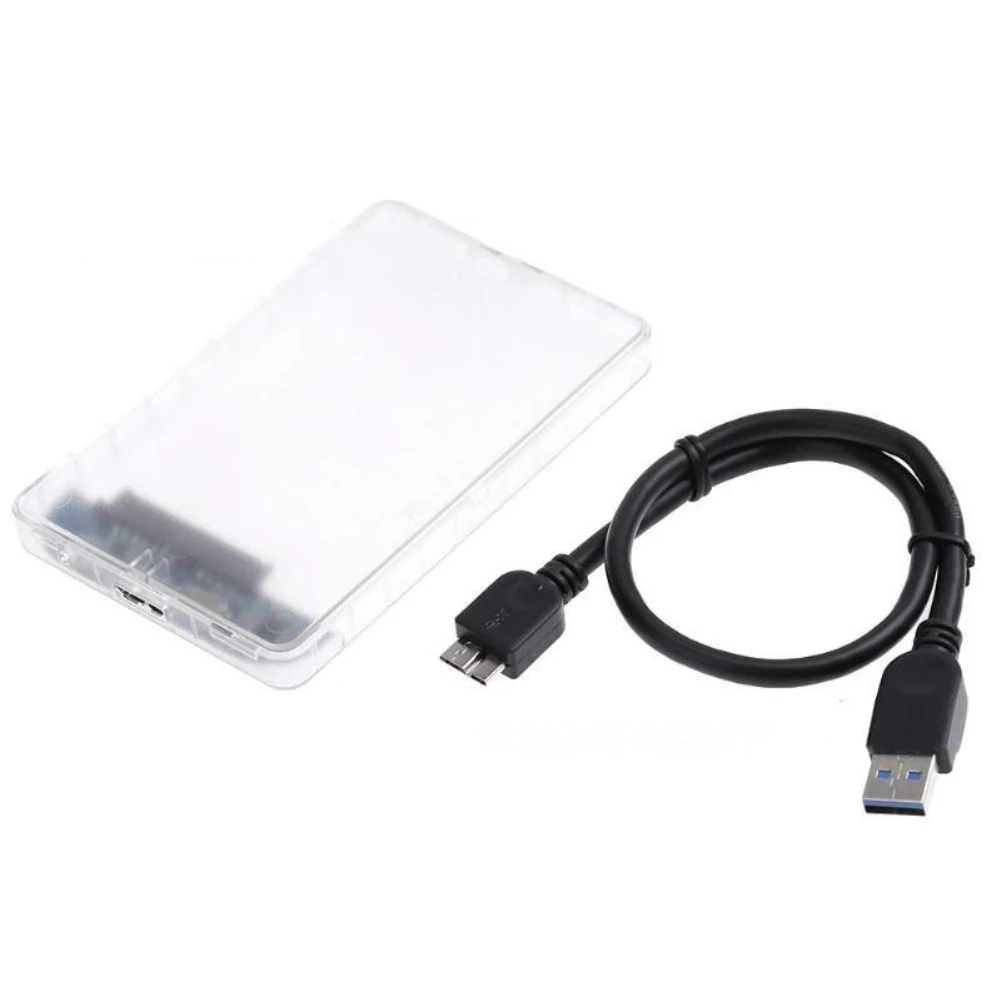 

5Gbps 2.5'' Transparent HDD Case SATA 3.0 to USB 3.0 External Hard Disk Drive SSD Enclosure Box Support 2TB UASP Protocol BTZ1