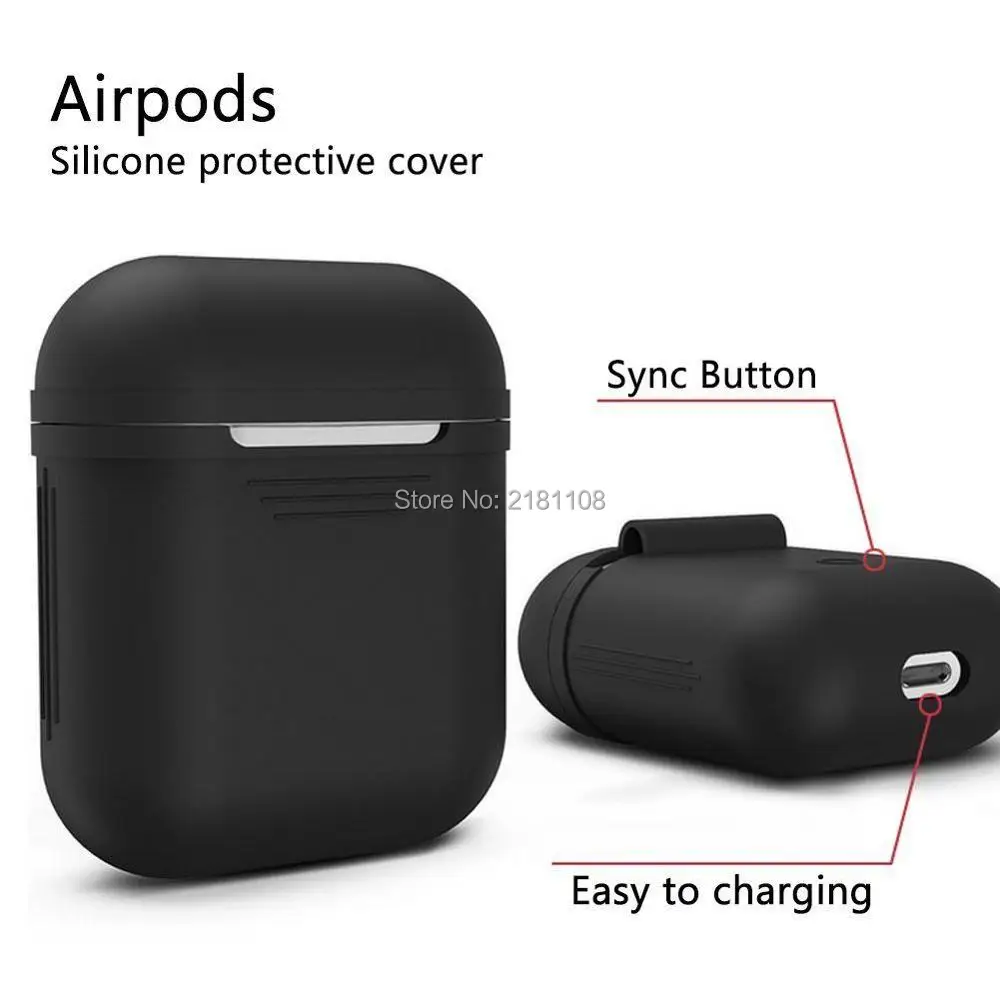 6 упаковок защитный силиконовый чехол ударопрочный для Apple гарнитура AirPods|Сумки и