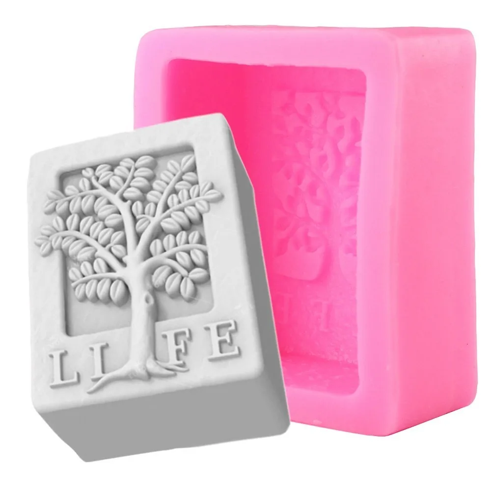 Прямоугольная форма для мыла Life Tree кухонные формы выпечки тортов силиконовая